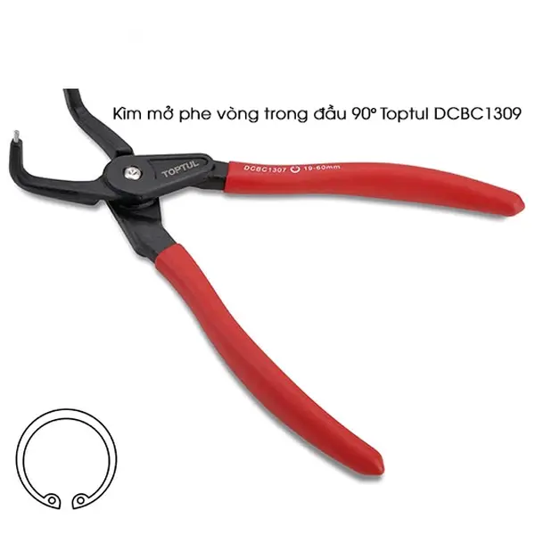 Kìm mở phe vòng trong đầu 90 Độ TOPTUL DCBC1309