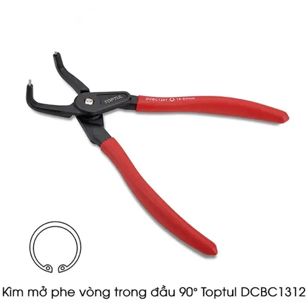 Kìm mở phe vòng trong đầu 90 Độ TOPTUL DCBC1312