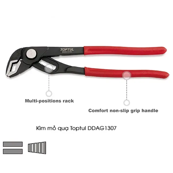 Kìm mỏ quạ TOPTUL DDAG1307