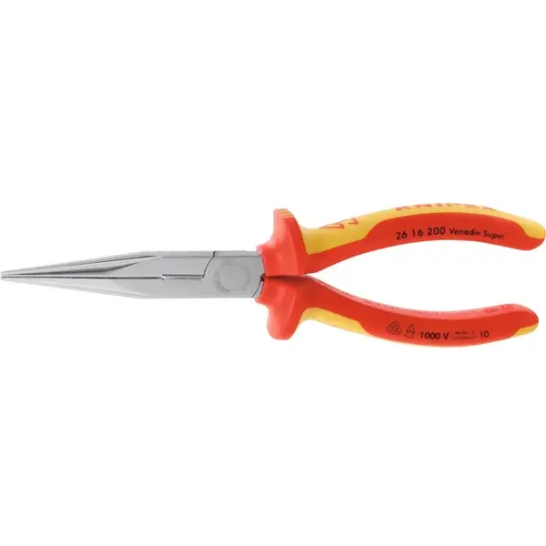 KÌM MŨI NHỌN MẠ CROM, CÁCH ĐIỆN KNIPEX 200MM 26 16 200