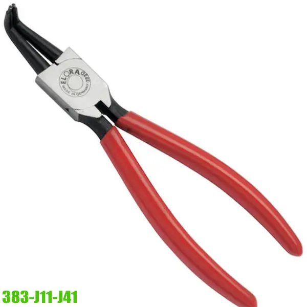 Kìm phe trong mũi cong 90 độ ELORA 383-J11, chuẩn DIN 5256 Form D