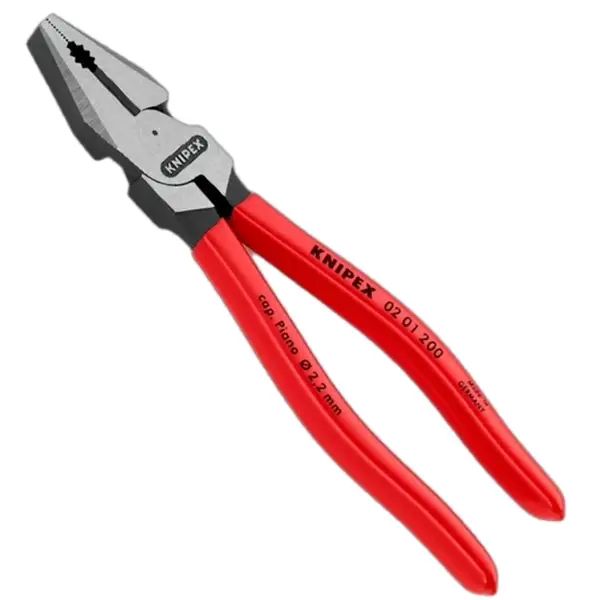Knipex 02 01 200 Kìm đầu bằng đa năng 8 inch lưỡi cắt 63 HRC