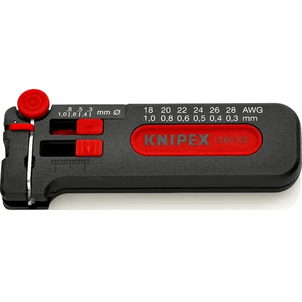 KNIPEX 12 80 100 SB KÌM TUỐT DÂY MINI