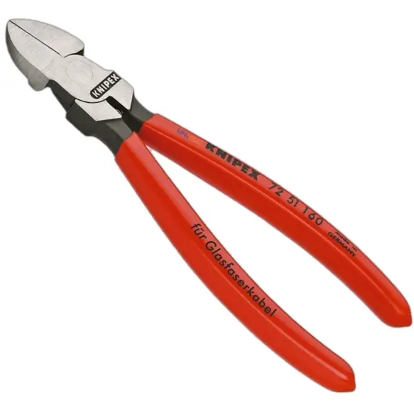 Knipex 72 51 160 Kìm cắt cáp quang kiểu cắt chéo, 6 inch