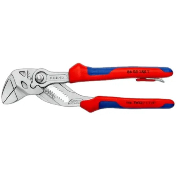 Knipex 86 05 180 T Kìm Mỏ Lết 180 mm Có Móc Treo