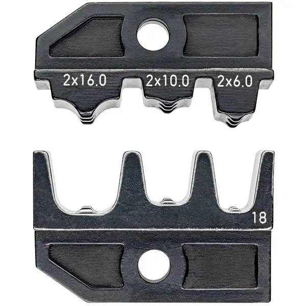 KNIPEX BỘ ĐẦU BẤM 97 49 18 CHO ĐẦU COS PIN ĐÔI