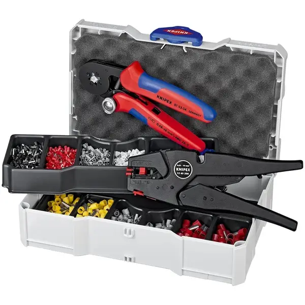 KNIPEX BỘ DỤNG CỤ BẤM COS 97 90 10 CHO ĐẦU COS PIN 1 X 12 40 200