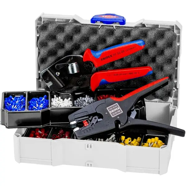 KNIPEX BỘ DỤNG CỤ BẤM COS 97 90 17 CHO ĐẦU COS PIN 1 X 12 42 195
