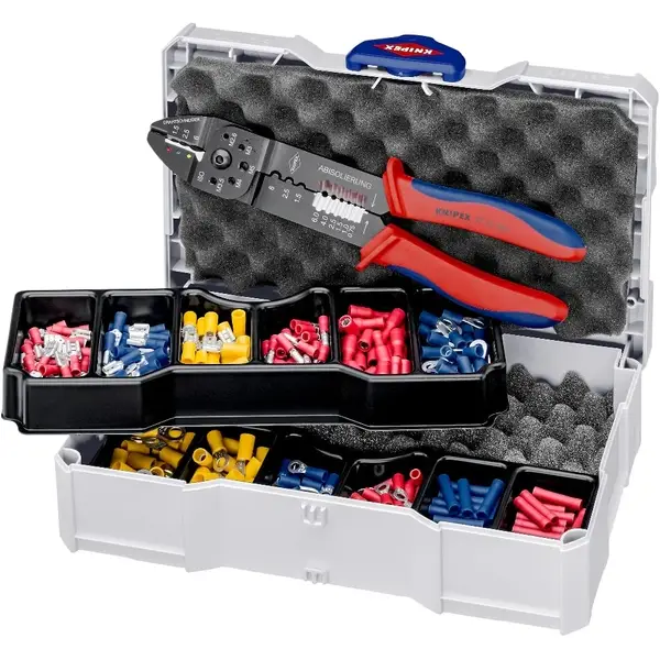 KNIPEX BỘ DỤNG CỤ BẤM COS 97 90 26 CHO ĐẦU NỐI CÁP 13 CHI TIẾT