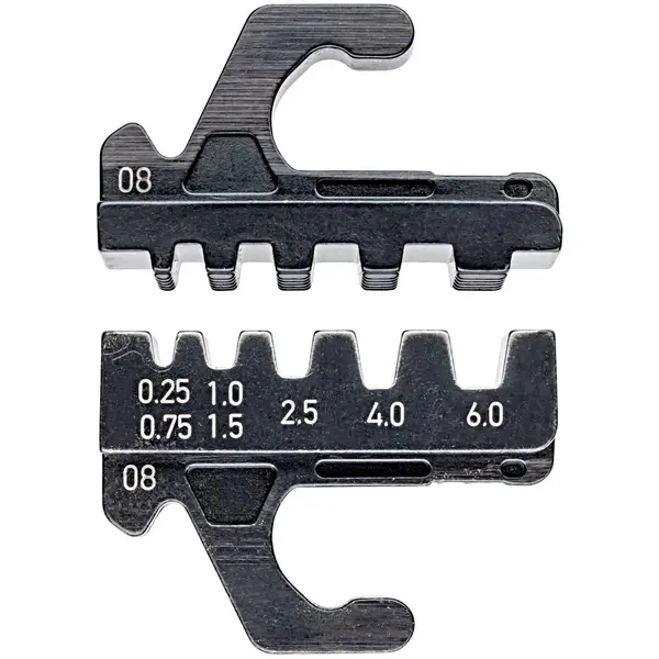 KNIPEX BỘ NGÀM CHO ĐẦU COS CÓ VÀ KHÔNG CÓ CÁCH ĐIỆN 0, 25 - 6 MM2 KNIPEX 97 39 08