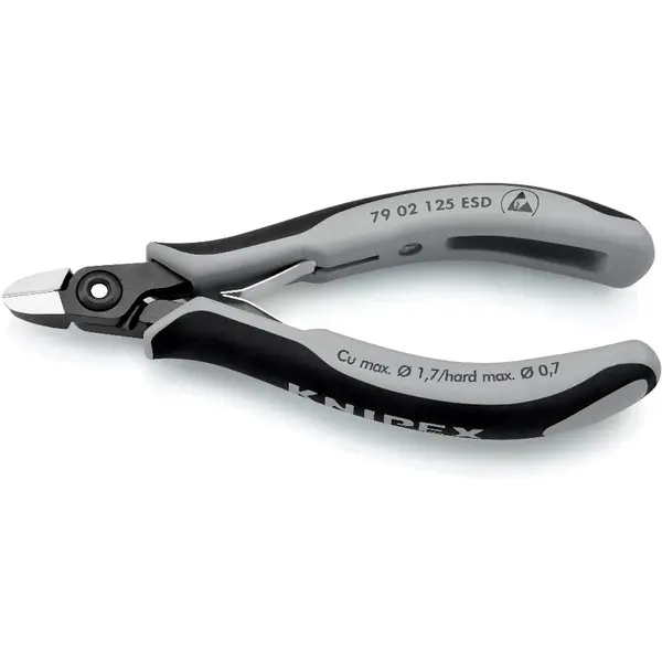 KNIPEX KÌM CẮT CẠNH CHÍNH XÁC CHO ĐIỆN TỬ ESD 79 02 125 ESD