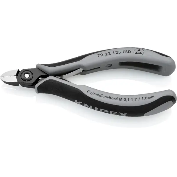 KNIPEX KÌM CẮT CẠNH CHÍNH XÁC CHO ĐIỆN TỬ ESD 79 22 125 ESD