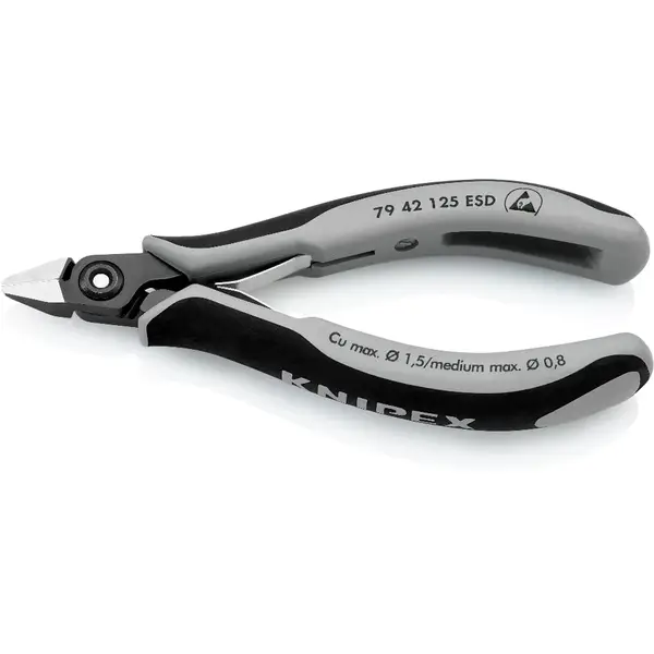 KNIPEX KÌM CẮT CẠNH CHÍNH XÁC CHO ĐIỆN TỬ ESD 79 42 125 ESD