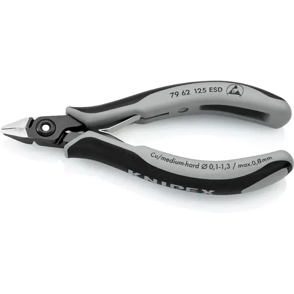 KNIPEX KÌM CẮT CẠNH CHÍNH XÁC CHO ĐIỆN TỬ ESD 79 62 125 ESD