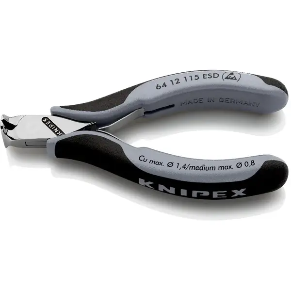 KNIPEX KÌM CẮT ĐẦU CÙNG ĐIỆN TỬ ESD 64 12 115