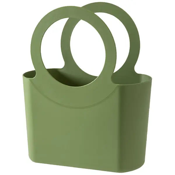 Làn nhựa cỡ trung BB bag màu Olive, Epoca – Italy