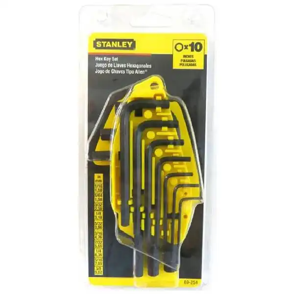 Lục giác gập hệ inch bộ 10pc Stanley 69-254