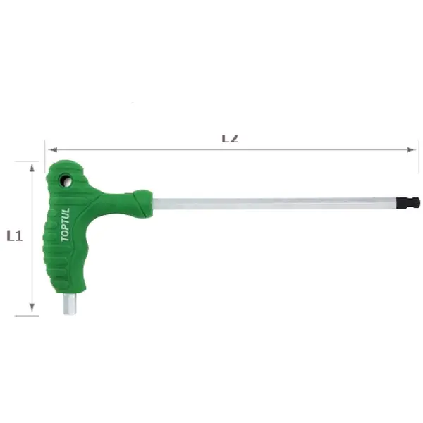 Lục giác L 1 đầu bi 2mm TOPTUL AGCA0215