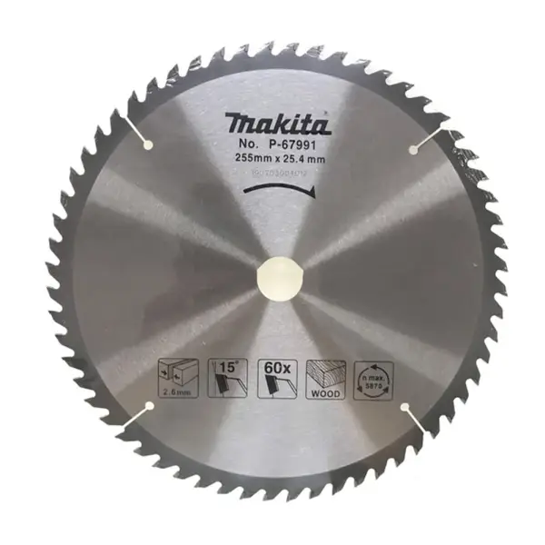 Lưỡi cắt gỗ Makita P-67991 255mm x 25.4mm