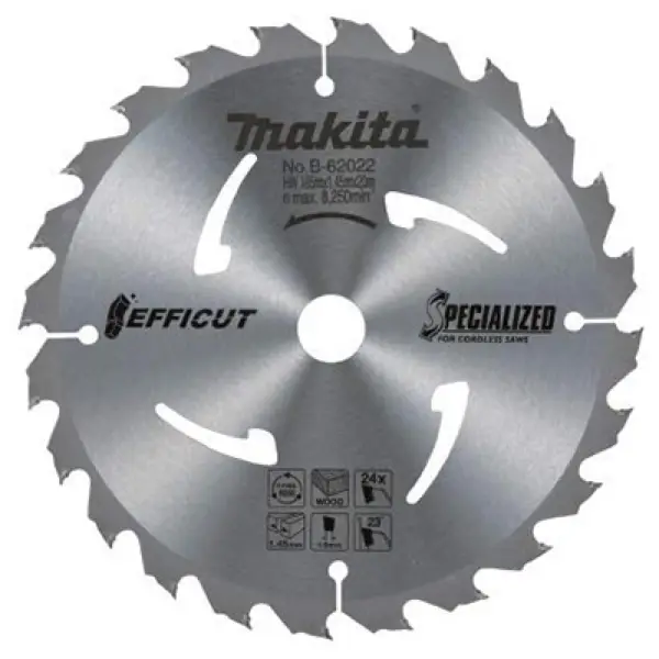 Lưỡi cắt hợp kim Efficut Makita B-62022 (185mm x 20 x24T)