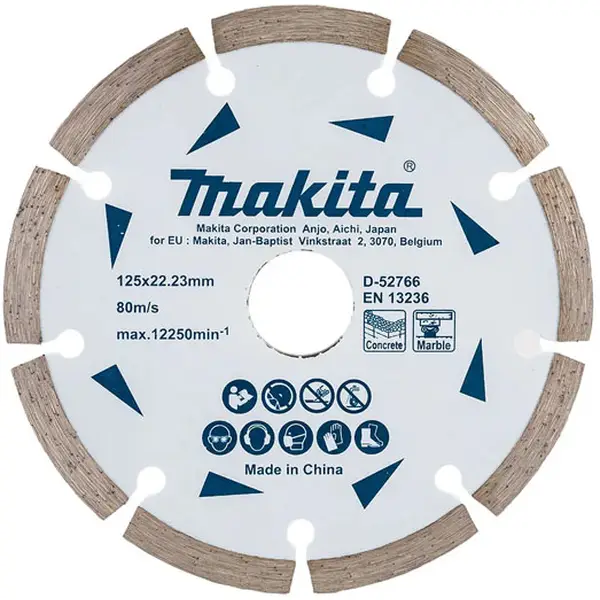 Lưỡi cắt kim cương cho đá cẩm thạch 125x22.23mm Makita D-52766