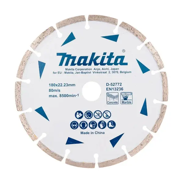 Lưỡi cắt kim cương cho đá cẩm thạch 180x22.23mm Makita D-52772