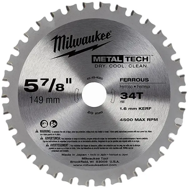 LƯỠI CẮT KIM LOẠI 34T 149MM MILWAUKEE 48-40-4080
