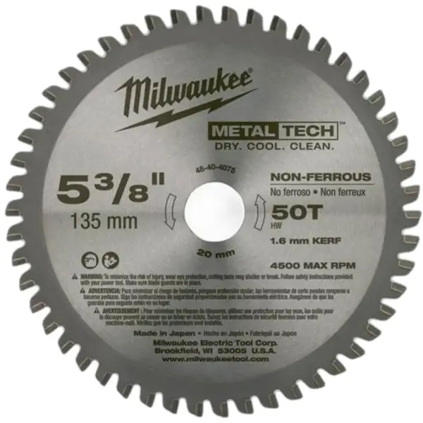 LƯỠI CẮT KIM LOẠI 50T 137MM MILWAUKEE 48-40-4075