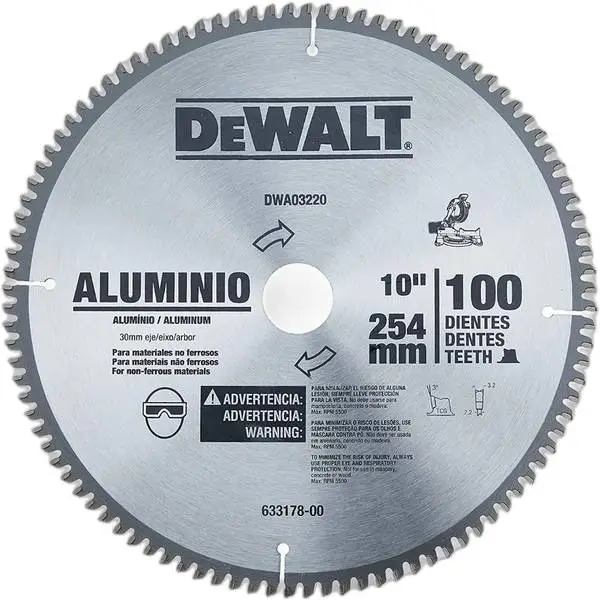 Lưỡi cắt nhôm Dewalt DWA03220 TCT 255mm 100 răng