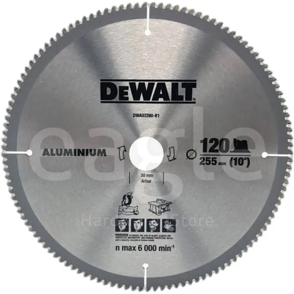Lưỡi cắt nhôm Dewalt DWA03260 TCT 255mm 120 răng