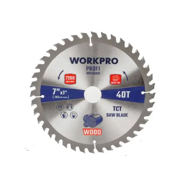 Lưỡi cưa cắt gỗ loại chuyên nghiệp 110x20x40T Workpro WP405351