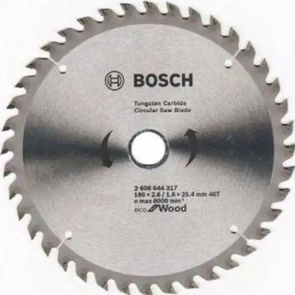 Lưỡi cưa gỗ 180x25.4mm T40 Bosch 2608644317