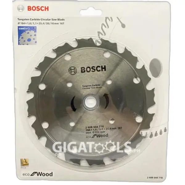 LƯỠI CƯA GỖ COOlTED BOSCH 184x25.4MM T16