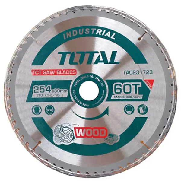 Lưỡi cưa gỗ hợp kim 60 răng Total TAC231723 254mm