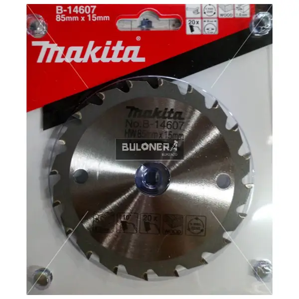 Lưỡi cưa gỗ makita 85x15x20T B-14607