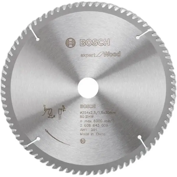Lưỡi cưa gỗ tròn Bosch 254x30 T80 2608643009