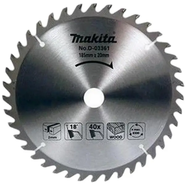 LƯỠI CƯA HỢP KIM 185MMX20MMX40T MAKITA D-03361