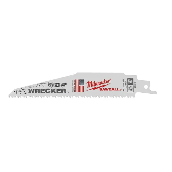 Lưỡi cưa kiếm đa năng Milwaukee WRECKER T8-300.48mm (Bộ 5 lưỡi)