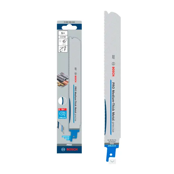 Lưỡi cưa kiếm S1137 - Sắt Bosch 2608658994 (Bộ 5 lưỡi)