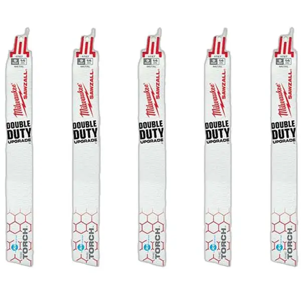 LƯỠI CƯA KIẾM SẮT TORCH T14-228.6MM (BỘ 5 LƯỠI) MILWAUKEE