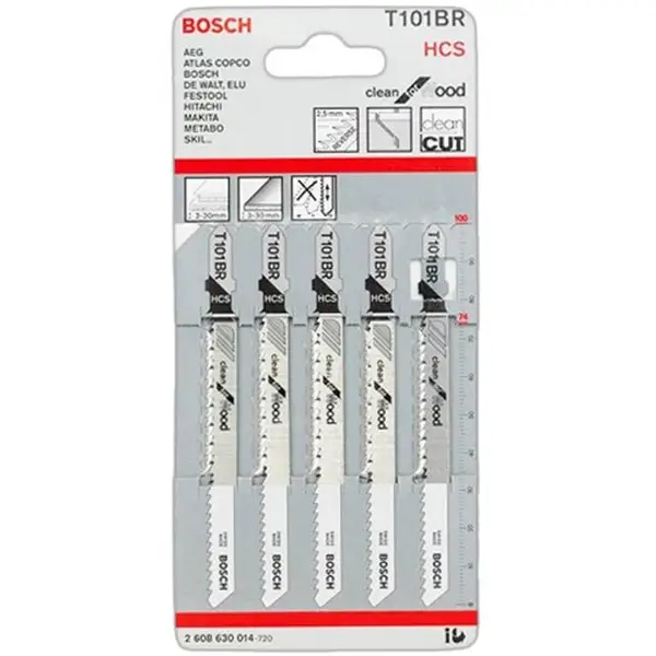 LƯỠI CƯA LỌNG GỖ T101BR BOSCH 2608630014 (BỘ 5 LƯỠI)