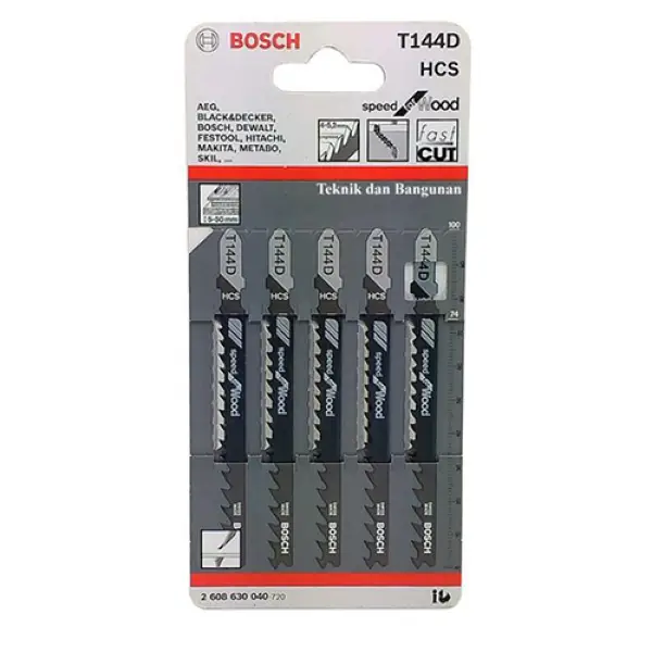 Lưỡi cưa lọng gỗ T144D Bosch 2608630040