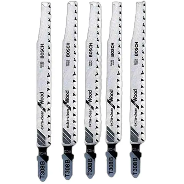 LƯỠI CƯA LỌNG GỖ T308B (BỘ 5 LƯỠI) BOSCH 2608900551