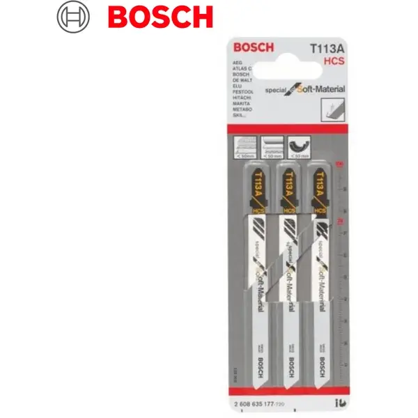 Lưỡi cưa lọng T 111 C - Gỗ (bộ 5 lưỡi) Bosch