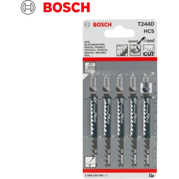 Lưỡi cưa lọng T 234 X - Gỗ (bộ 5 lưỡi) Progressor for Wood Bosch