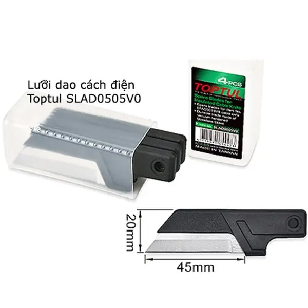 Lưỡi dao cách điện 4pcs TOPTUL SLAD0505V0