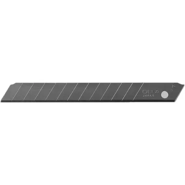 Lưỡi dao cắt màu bạc 9mm Olfa AB-10B hộp 10 lưỡi