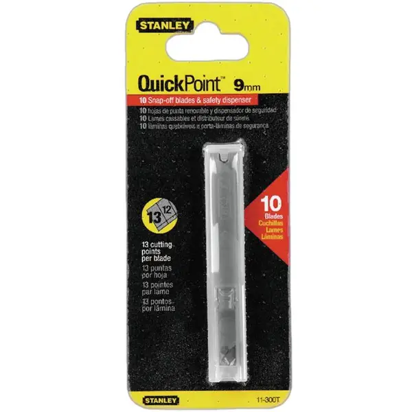 LƯỠI DAO RỌC GIẤY 9mm LENGTH 85mm STANLEY 11-300T