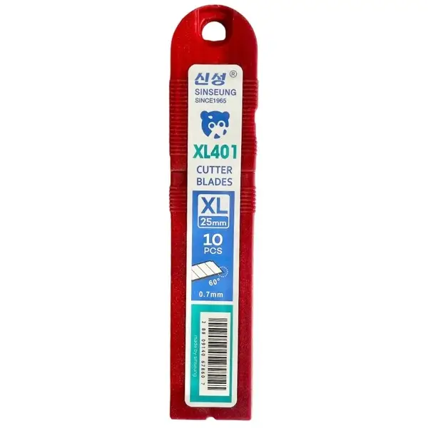 Lưỡi dao rọc SINSEUNG XL401 Cutter Blade 25mm, SK2 High Carbon Steel (10PCS)