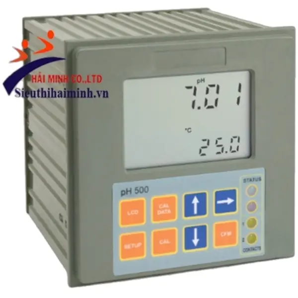 Màn hình điều khiển pH với 1 điểm cài đặt, kiểm soát proportional, đầu ra analog PH500121-2